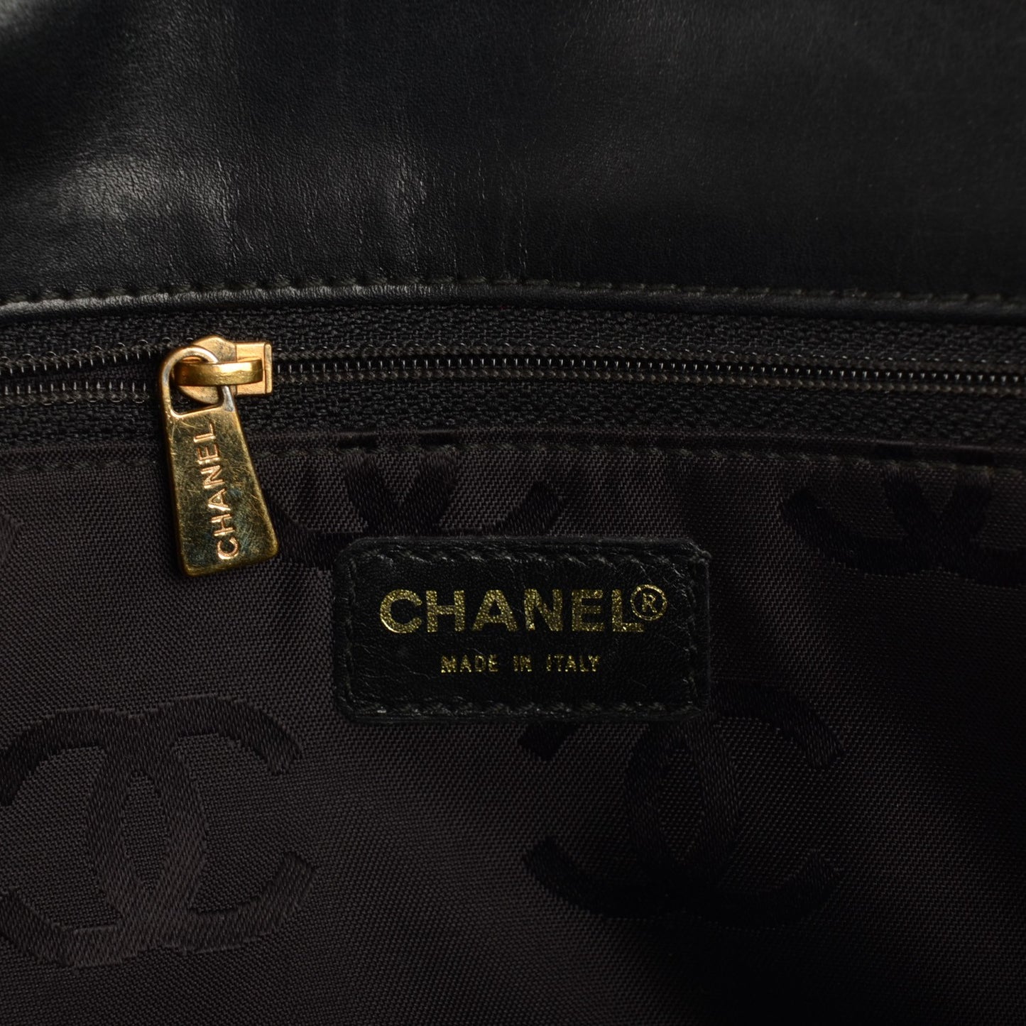Calfskin Wild Stitch Shoulder Bag Black