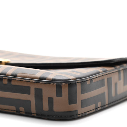 Fendi Vitello Soft F is Fendi Bi-Color FF 1974 Embossed Envelope Wallet On Chain with Pouches Maya Black 11 of 12