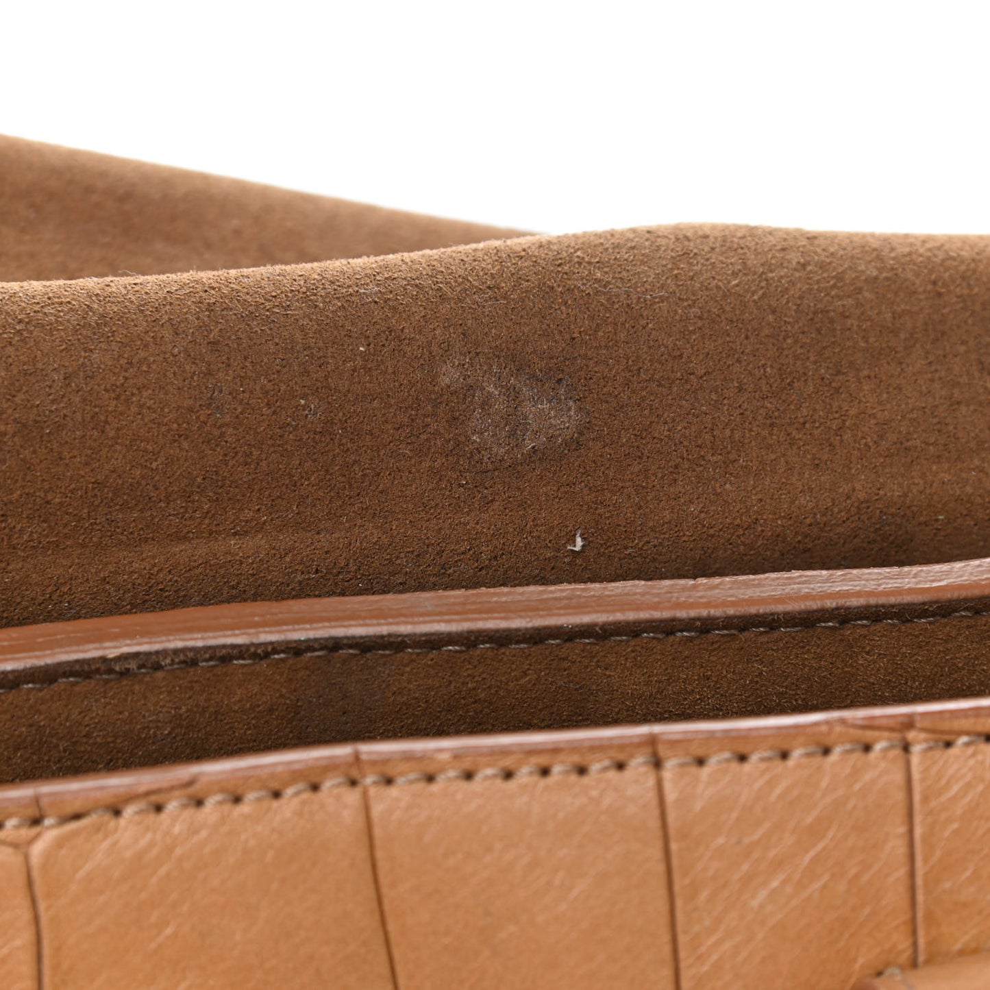 Crocodile Embossed Bayswater Camel