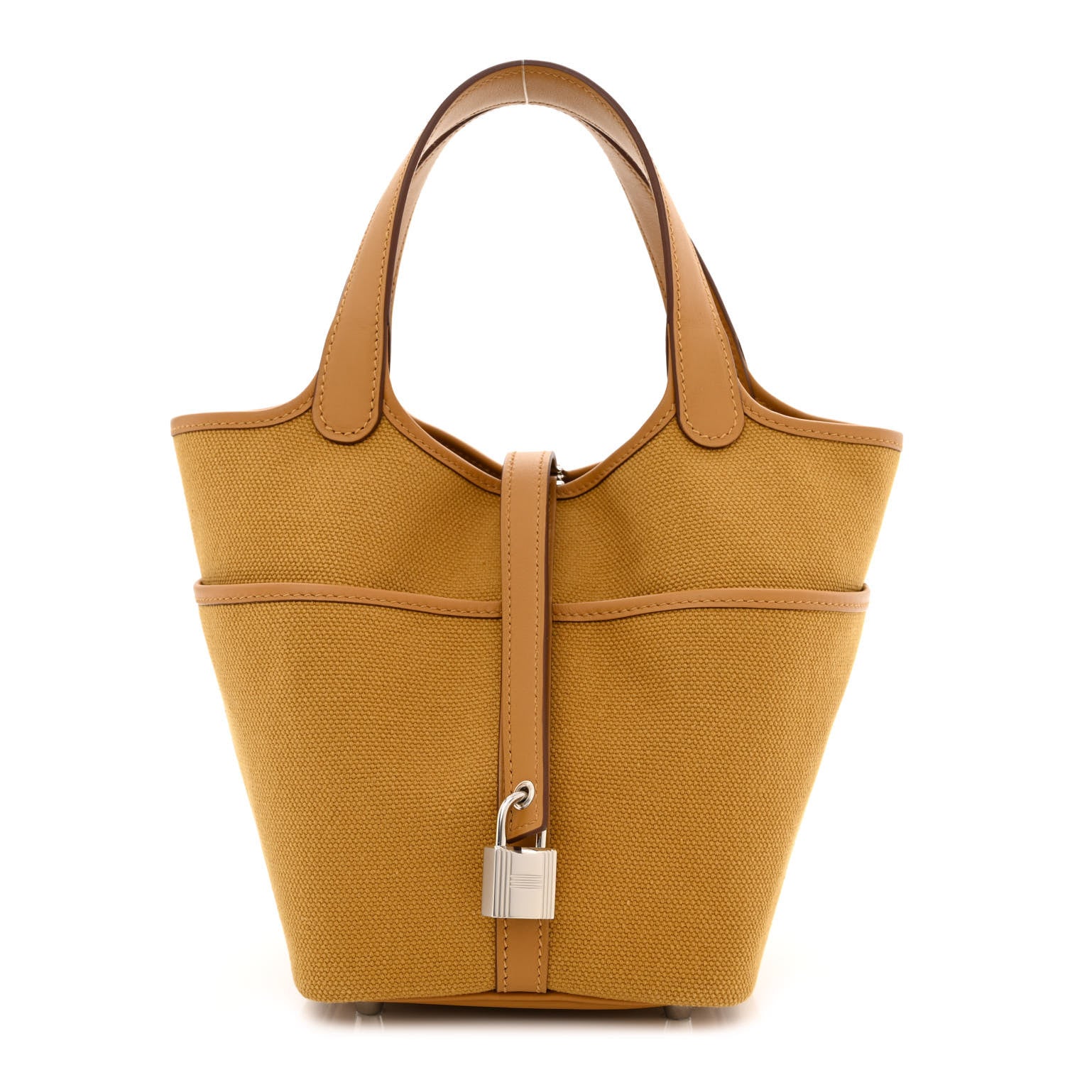 Hermes Toile Goeland Swift Cargo Picotin Lock 18 Sesame 1 of 12