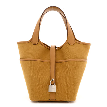 Hermes Toile Goeland Swift Cargo Picotin Lock 18 Sesame 1 of 12