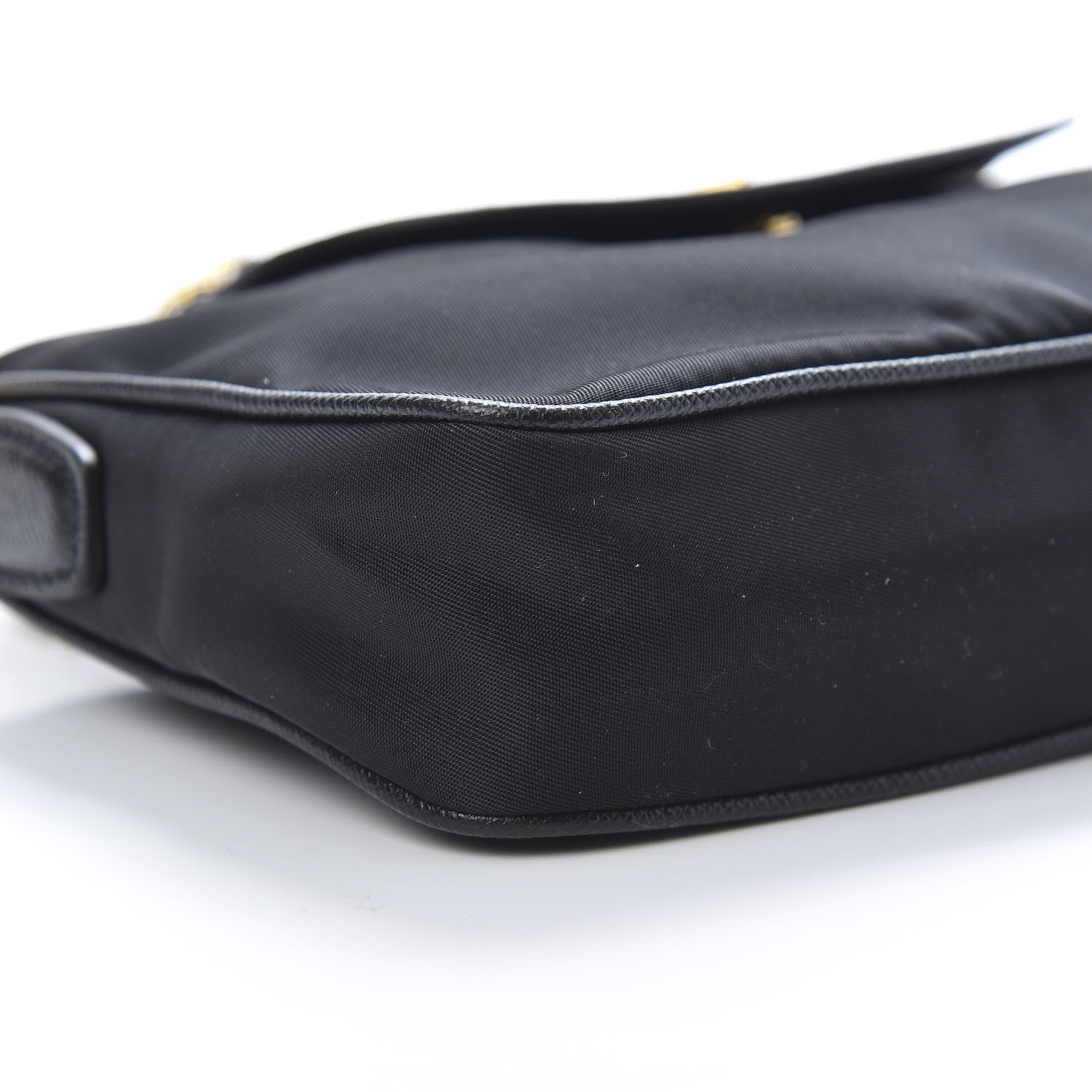 Prada Tessuto Nylon Saffiano Crossbody Bag Black 10 of 11