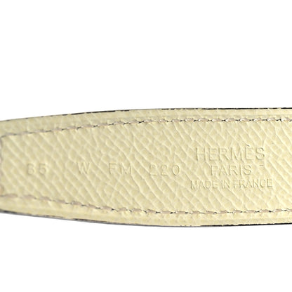 Hermes Swift Epsom 24mm Mini Constance H Belt 85 34 Nata Jaune Milton 3 of 5