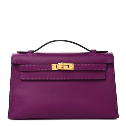 Hermes Swift Kelly Pochette Clutch Anemone 1 of 13