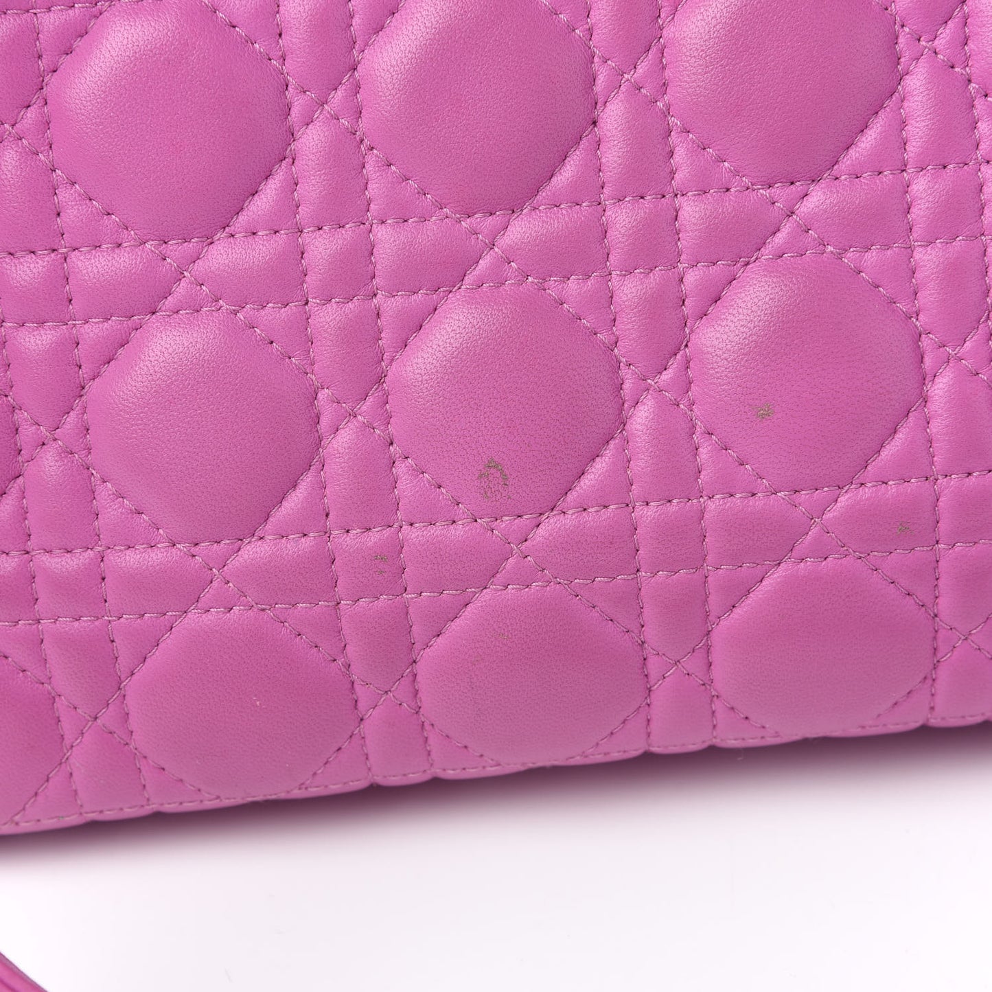 Lambskin Cannage Large Lady Dior Pink