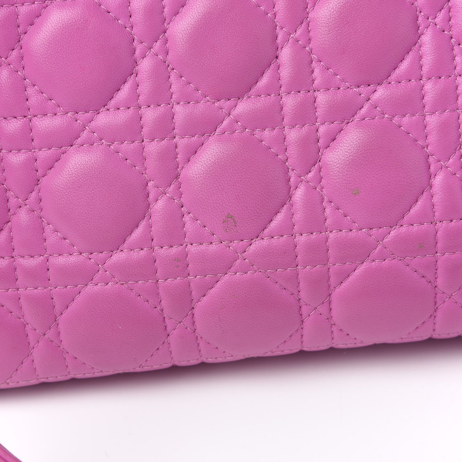 Christian Dior Lambskin Cannage Large Lady Dior Pink 10 of 12