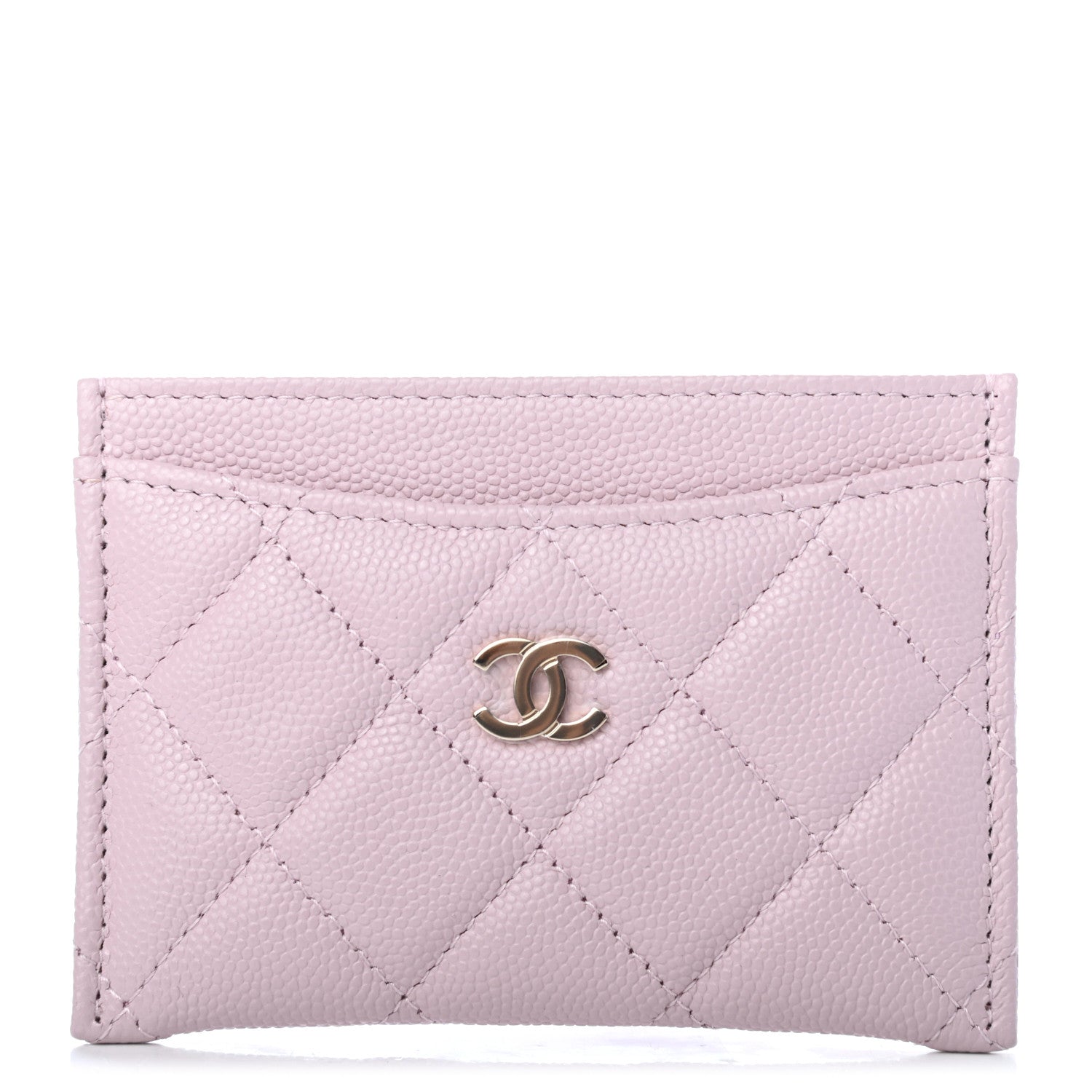 Chanel Caviar Quilted Card Holder Light Pink 1 of 4