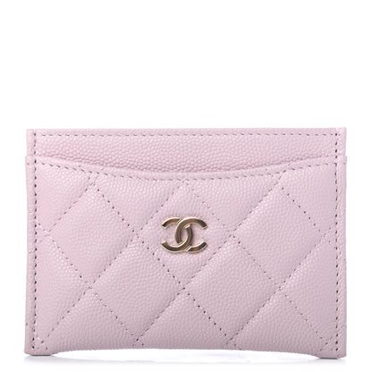 Chanel Caviar Quilted Card Holder Light Pink 1 of 4