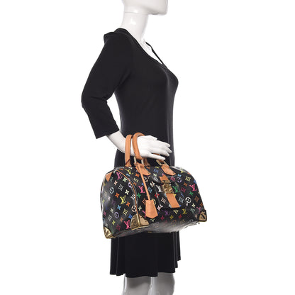 Louis Vuitton Monogram Multicolor Speedy 30 Black 2 of 9