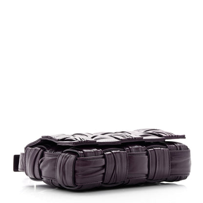 Bottega Veneta Calfskin Intreccio Plisse Cassette Crossbody Bag Dark Mystic 4 of 12