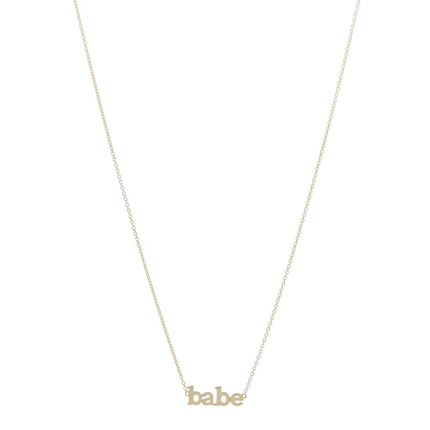 18K Yellow Gold Babe Necklace
