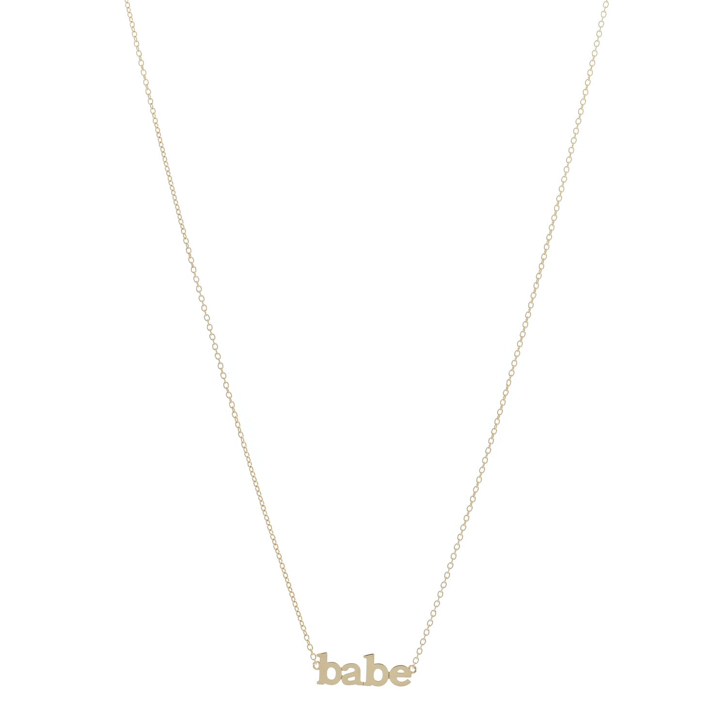 Jennifer Meyer 18K Yellow Gold Babe Necklace 1 of 4