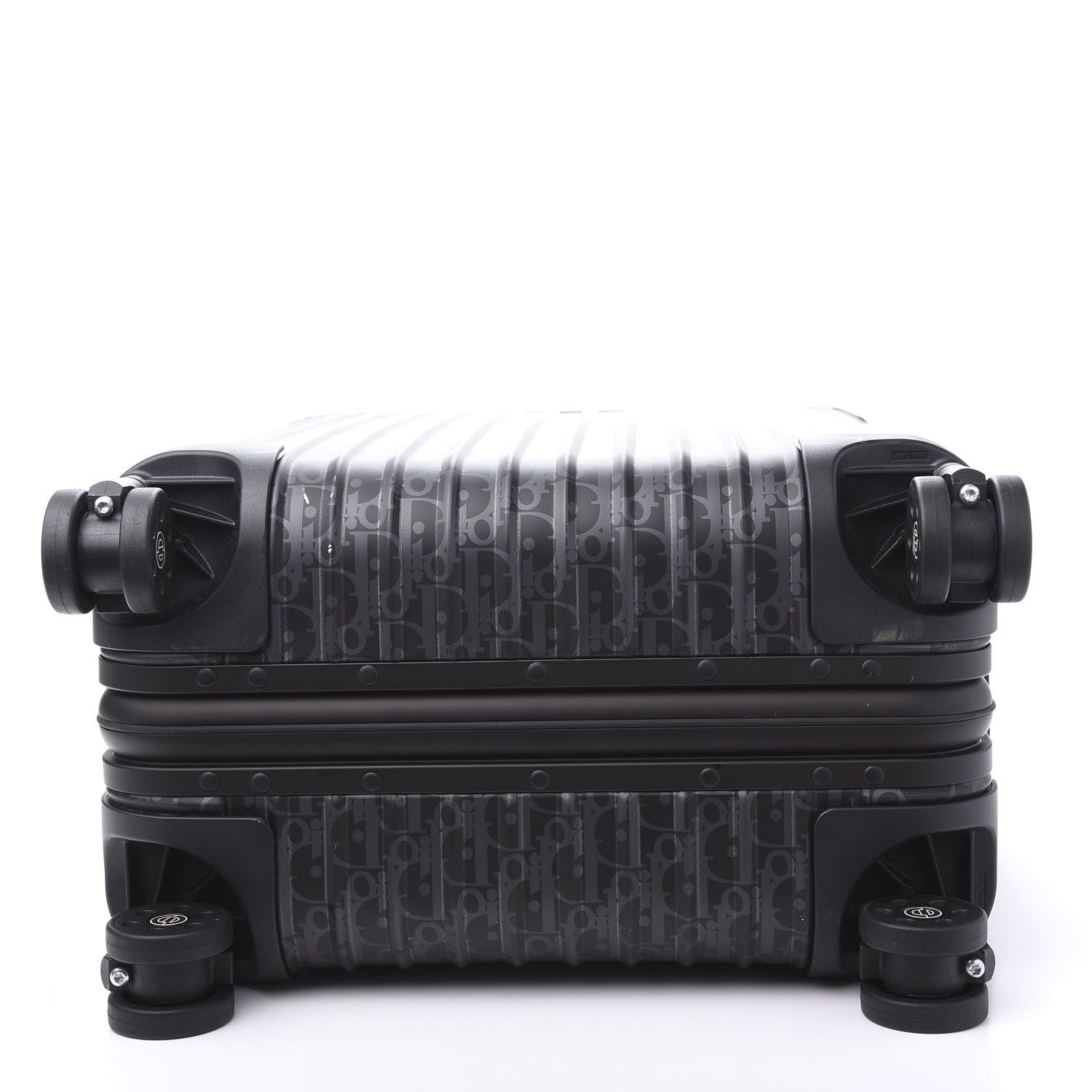 Christian Dior X RIMOWA Aluminum Zucca Print Roll Away Carry On Luggage 6 of 13