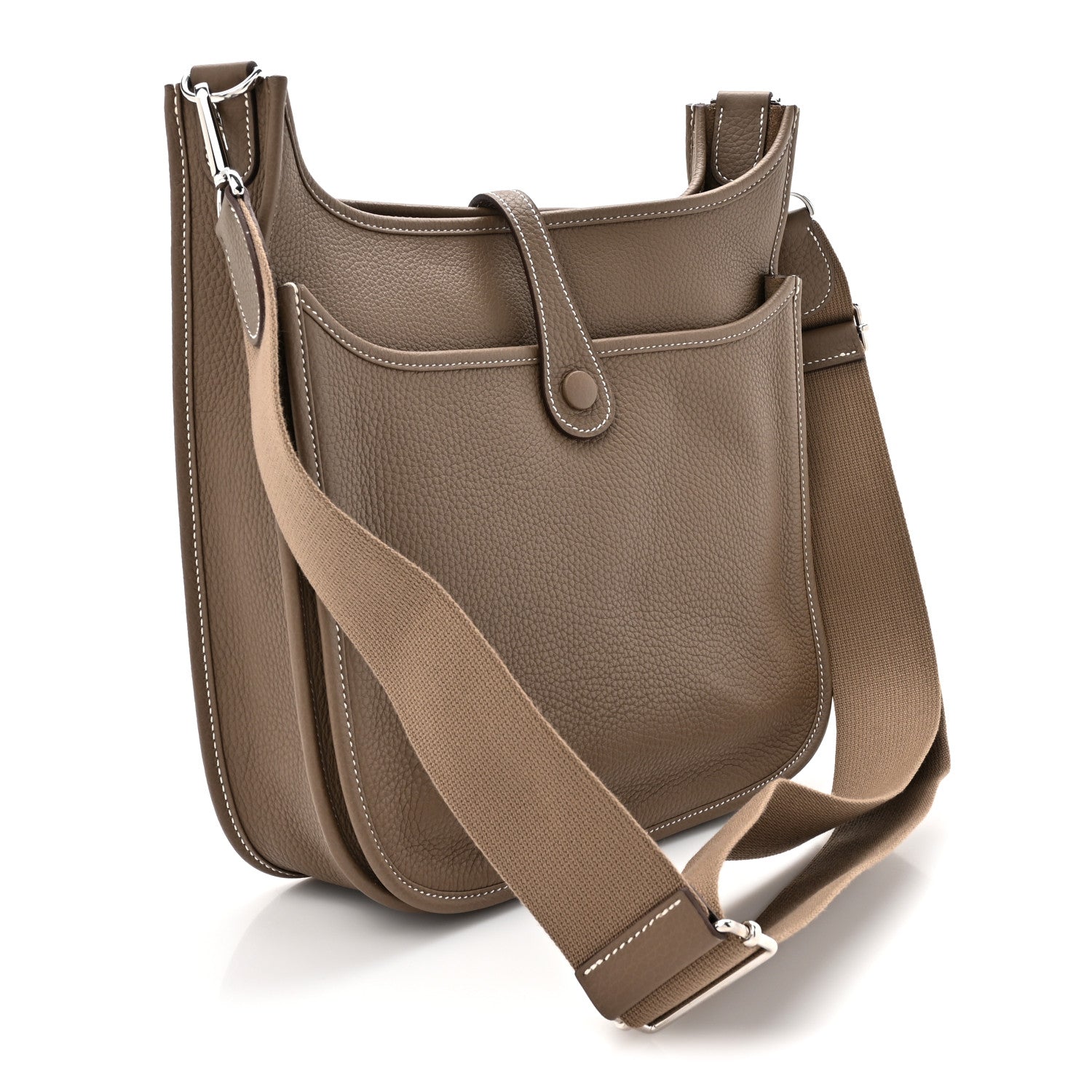 Hermes Taurillon Clemence Evelyne III PM Etoupe 3 of 11