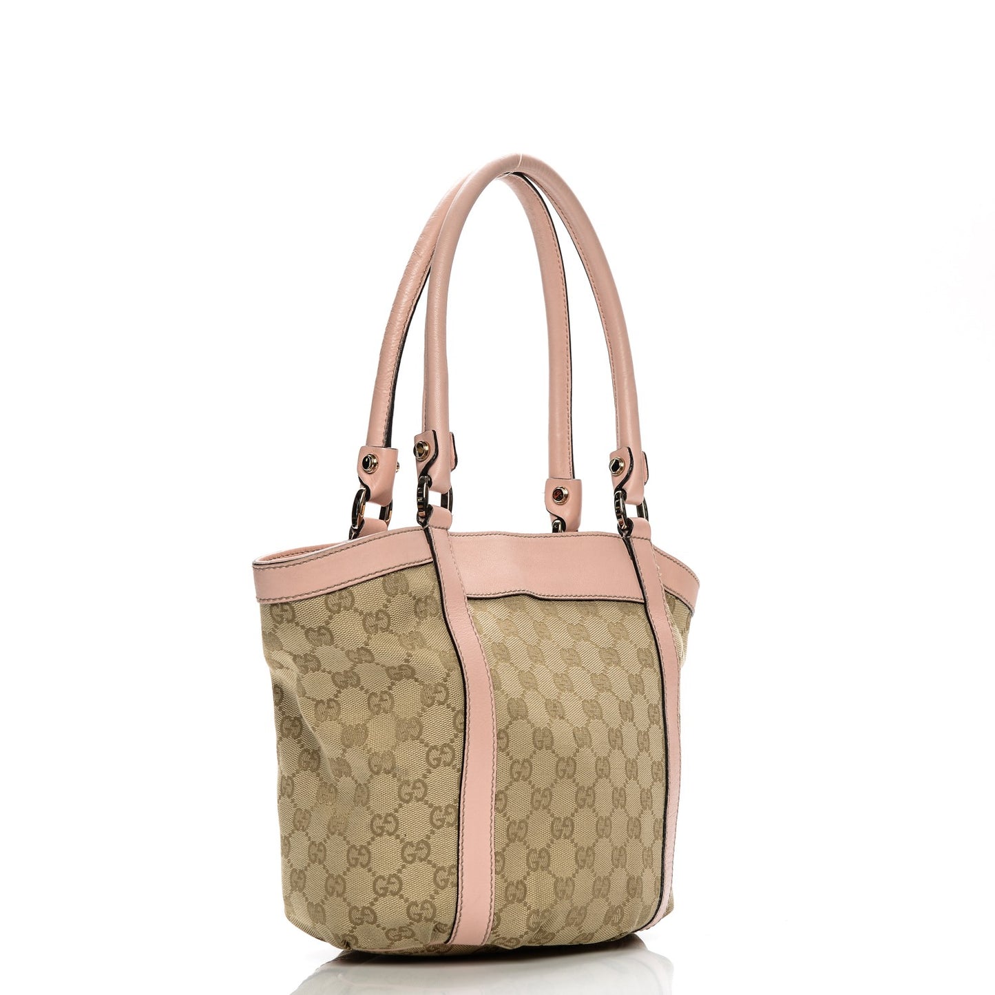 Monogram Small Gold D Ring Tote Pink