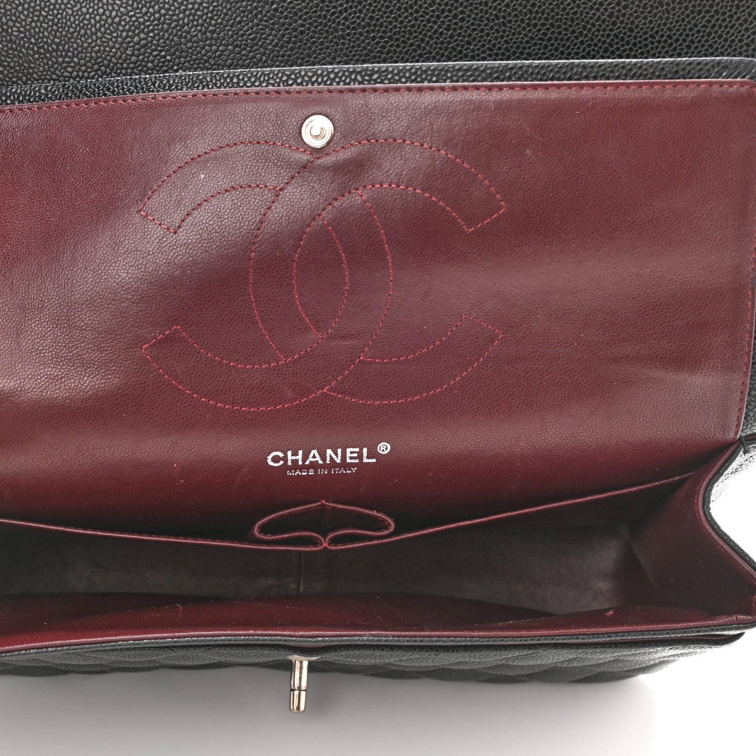 Chanel Caviar Quilted Jumbo Double Flap Black 5 of 11