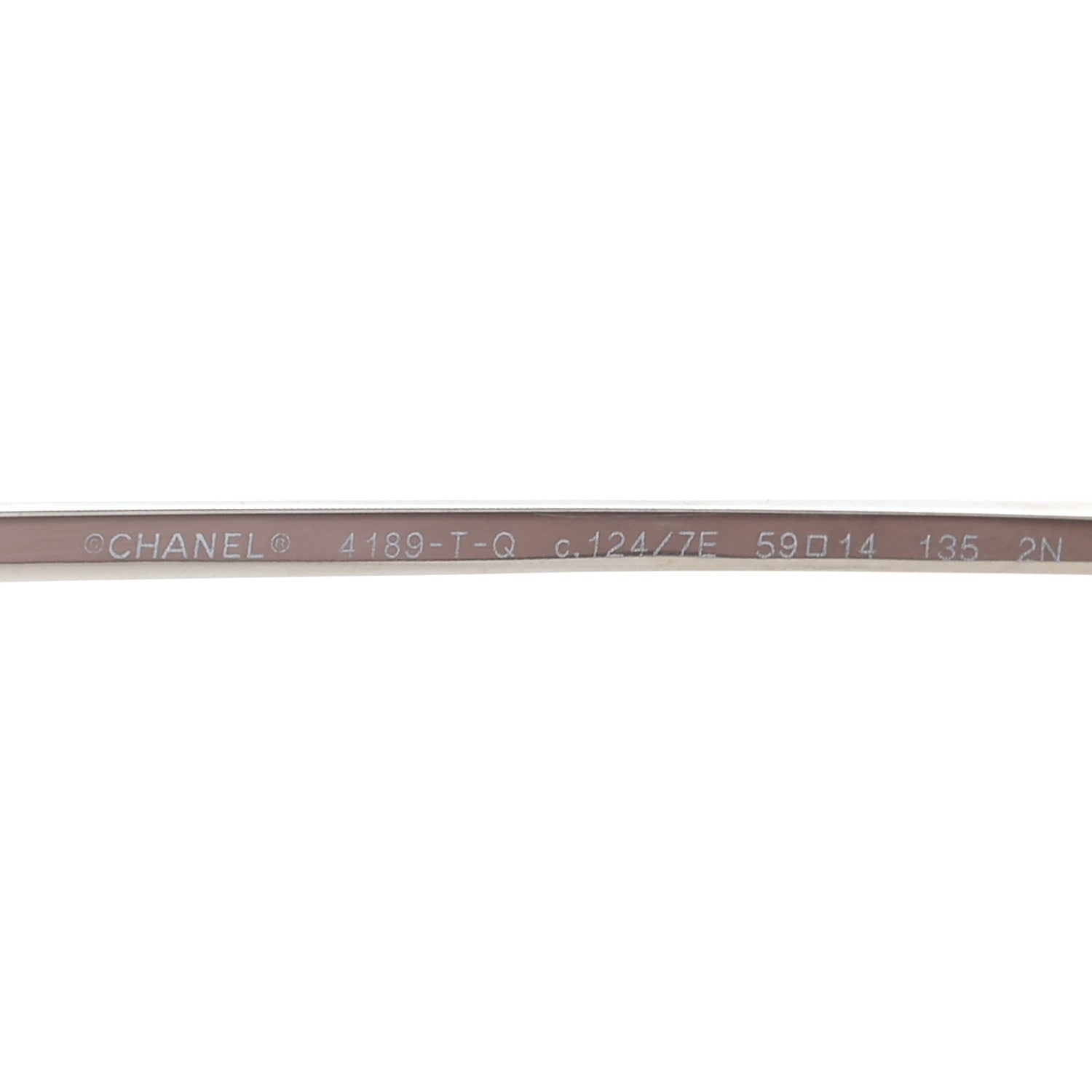 Chanel Metal Aviator CC Sunglasses 4189-T-Q Pink 5 of 9
