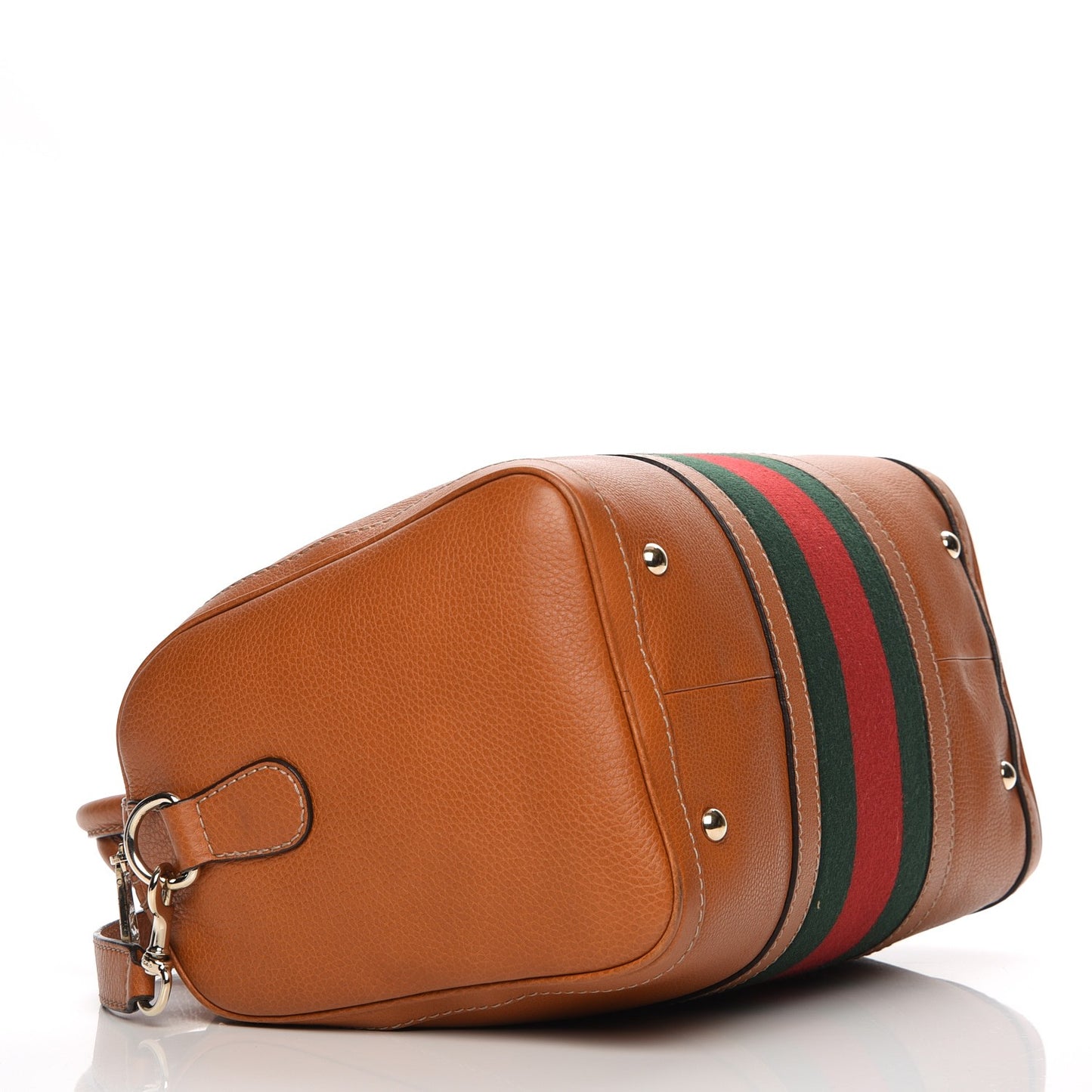 Calfskin Vintage Web Medium Boston Tobacco