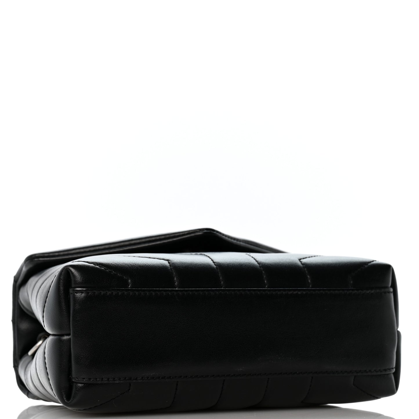 Calfskin Y Quilted Monogram Toy Loulou Crossbody Bag Black