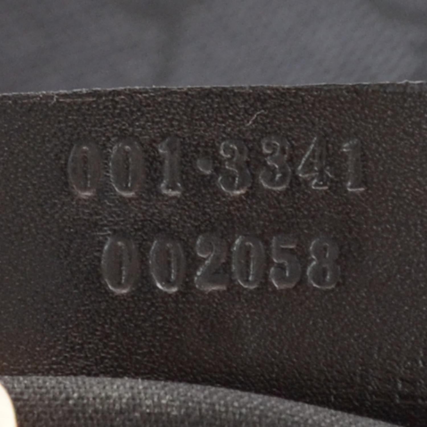 Gucci Monogram Canvas Messenger Bag Black 6 of 8