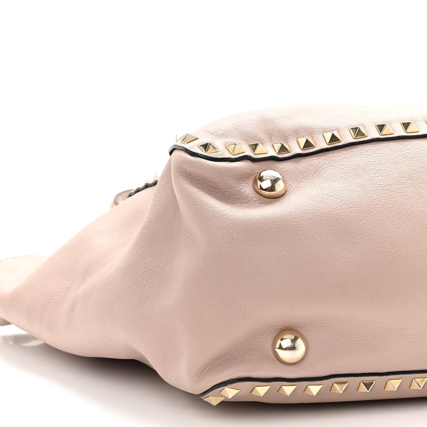 Vitello Medium Rockstud Tote Poudre