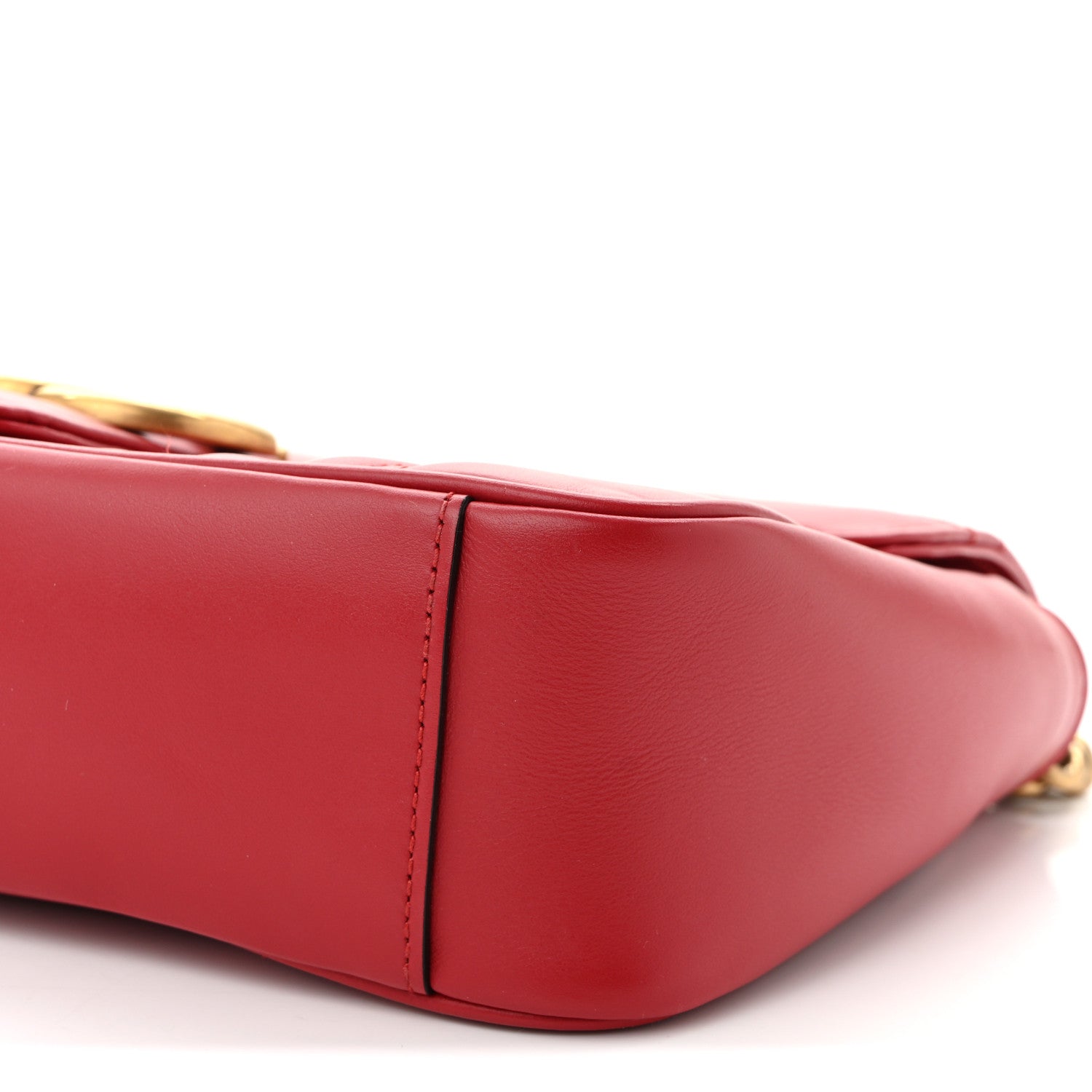 Gucci Calfskin Matelasse Small GG Marmont Shoulder Bag Hibiscus
