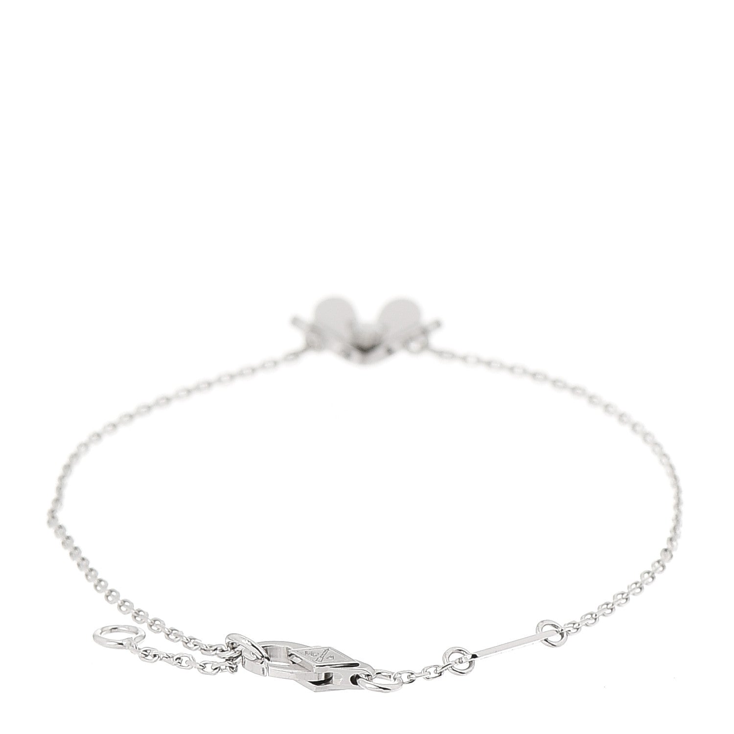 Van Cleef & Arpels 18K White Gold Diamond Mini Frivole Bracelet 3 of 6
