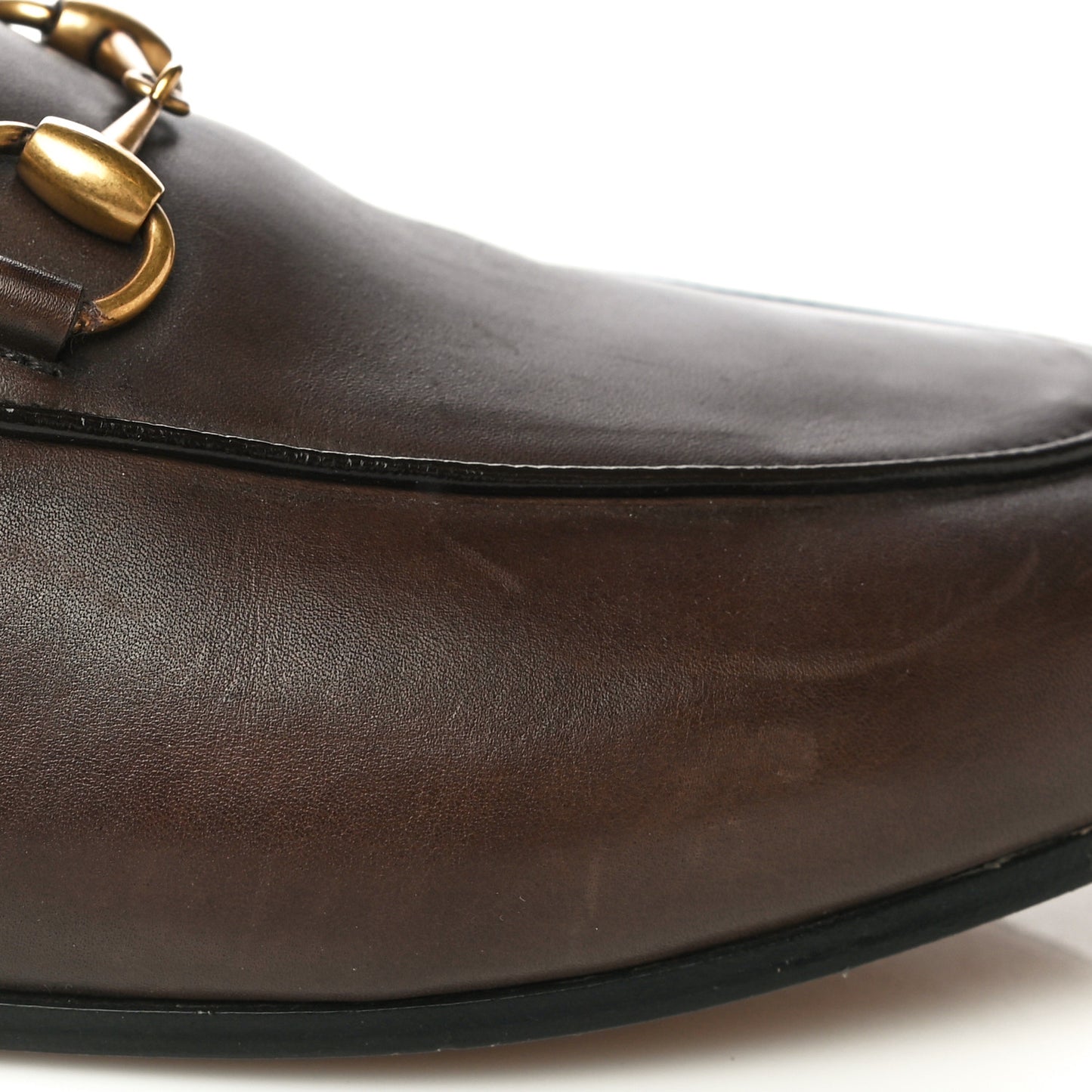 Calfskin Fur Womens Princetown Slippers 36.5 Brown