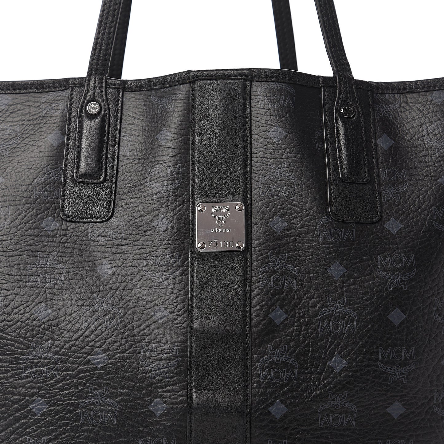 Visetos Large Liz Reversible Shopper Tote Black