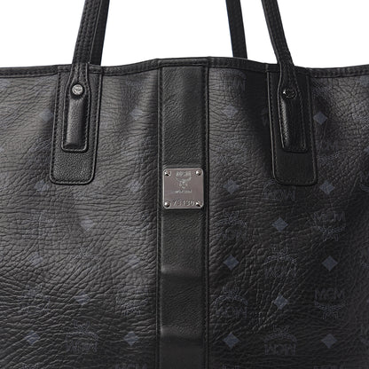 MCM Visetos Large Liz Reversible Shopper Tote Black 19 of 20
