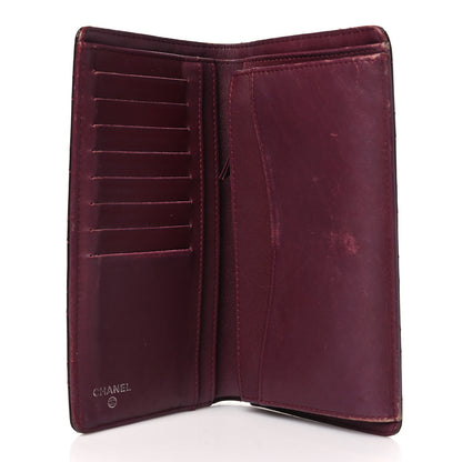Chanel Patent Calfskin Quilted Yen Wallet Red 4 of 13