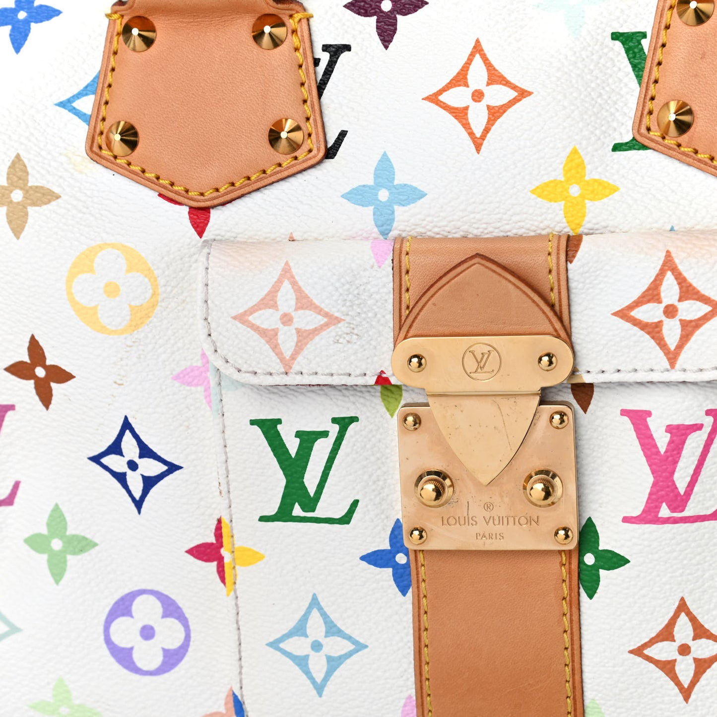 Monogram Multicolor Speedy 30 White