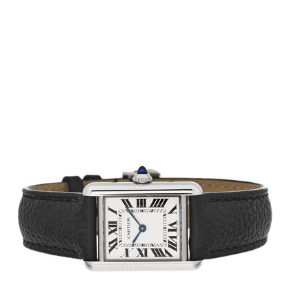 Cartier Stainless Steel Calfskin 22mm Must de Cartier Tank Quartz Watch 2 of 5