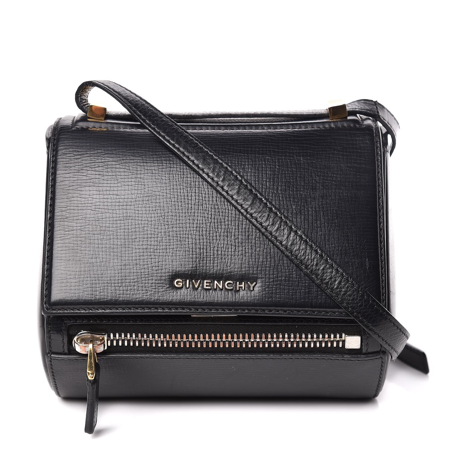 Givenchy Textured Calfskin Mini Pandora Box Crossbody Bag Black 1 of 15