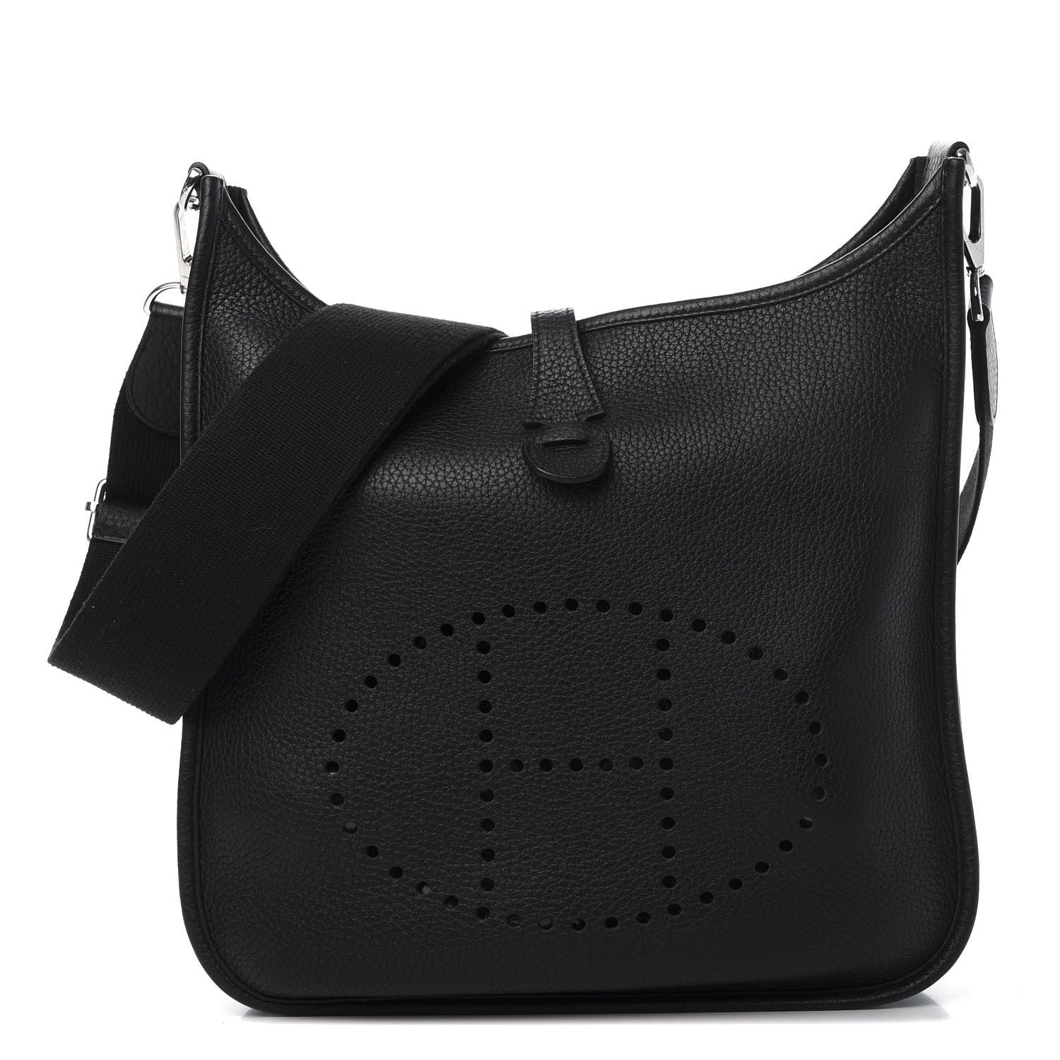 Hermes Taurillon Clemence Evelyne III PM Black 1 of 10