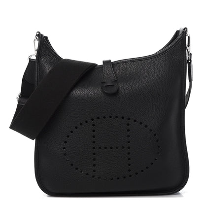 Hermes Taurillon Clemence Evelyne III PM Black 1 of 10