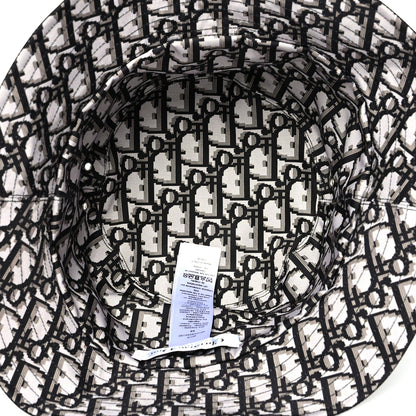 Christian Dior Oblique Reversible Teddy-D Brim Bucket Hat 59 Black 6 of 12