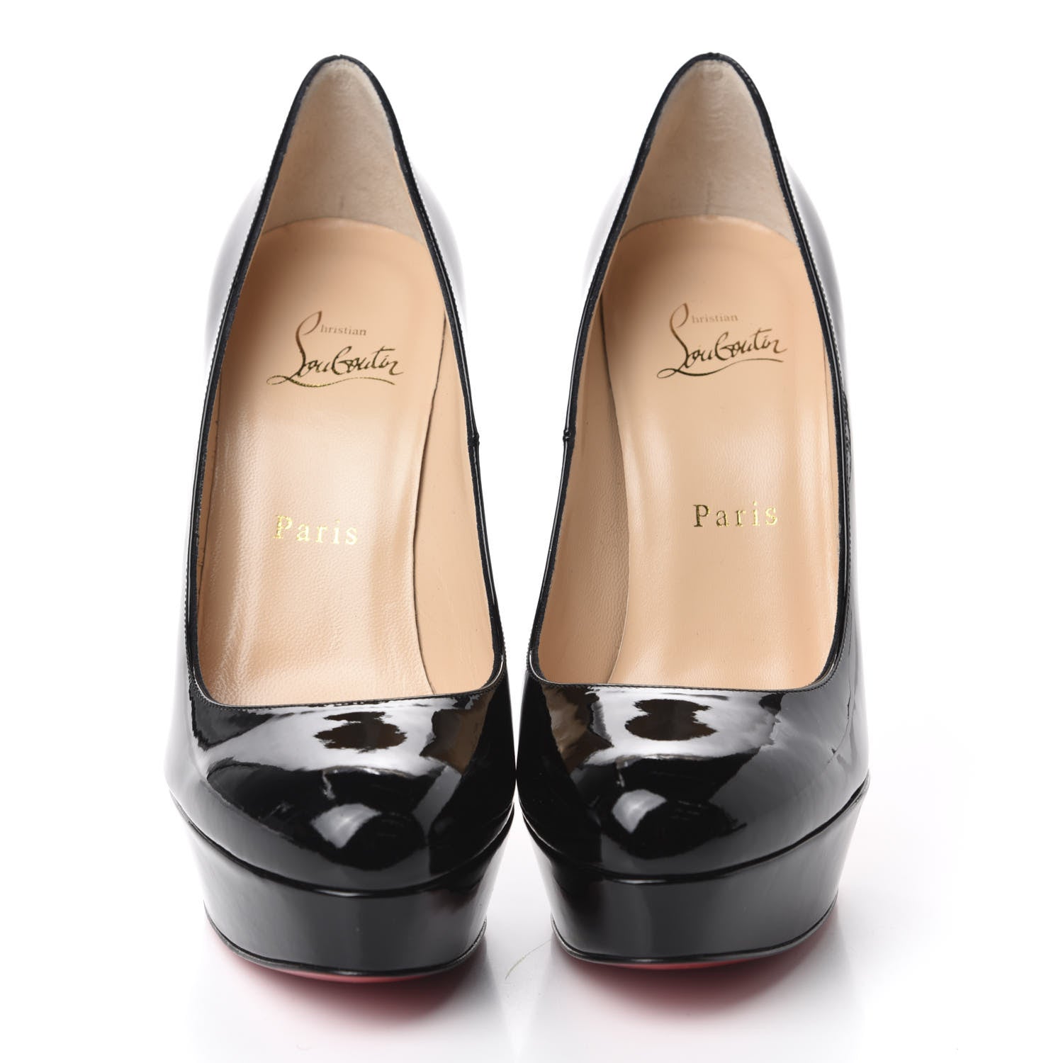 Christian Louboutin Patent Bianca 140 Pumps 38 Black 2 of 9