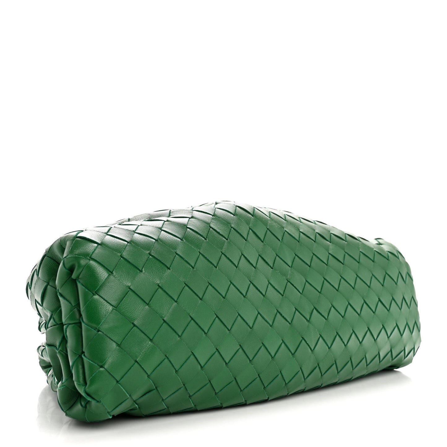 Nappa Maxi Intrecciato The Pouch Oversized Clutch Racing Green