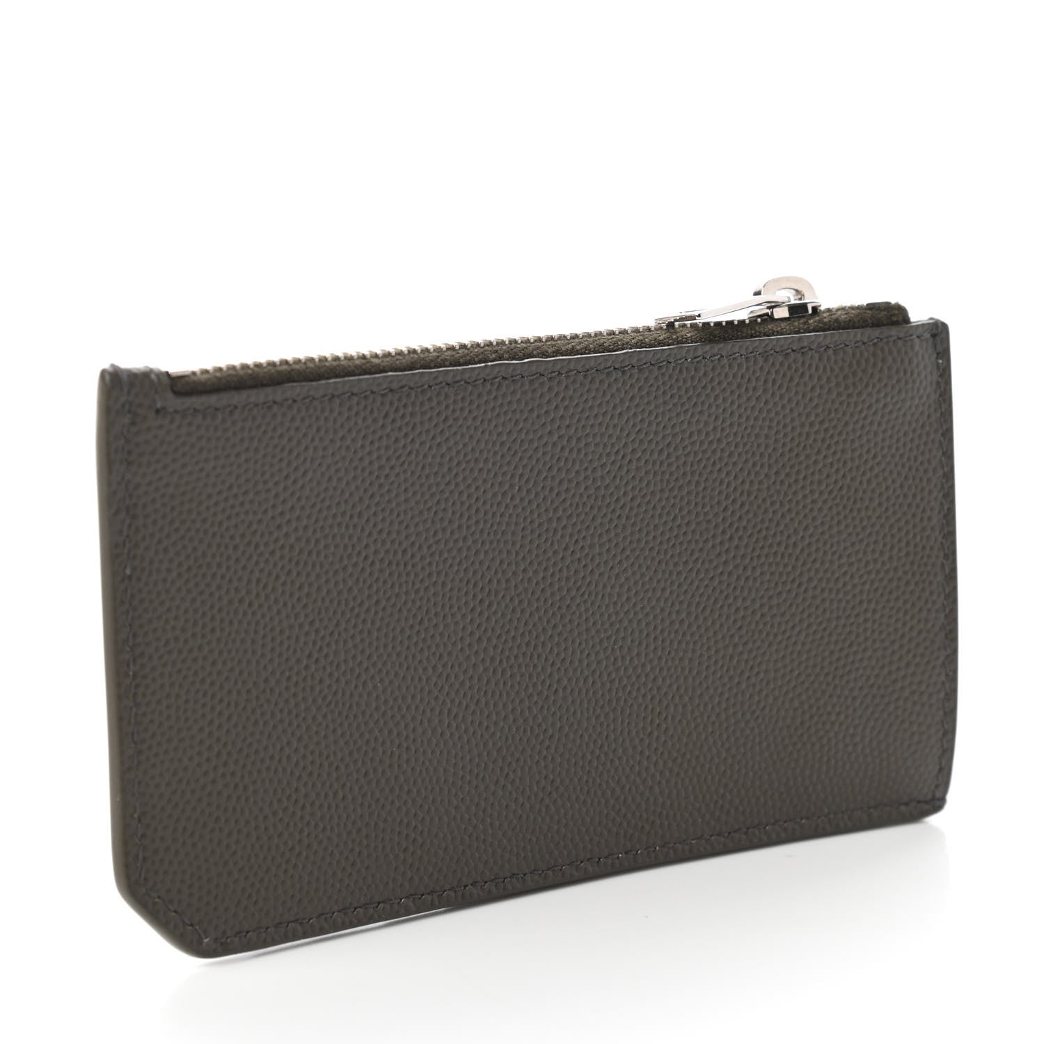 Saint Laurent Graine De Poudre 5 Fragments Zip Pouch Card Holder Olive 3 of 11