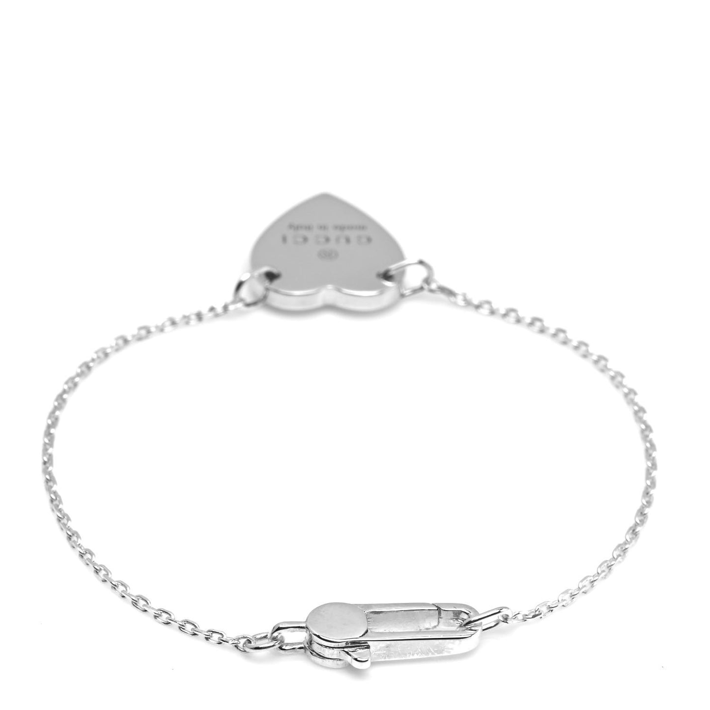 Sterling Silver Trademark Heart Bracelet