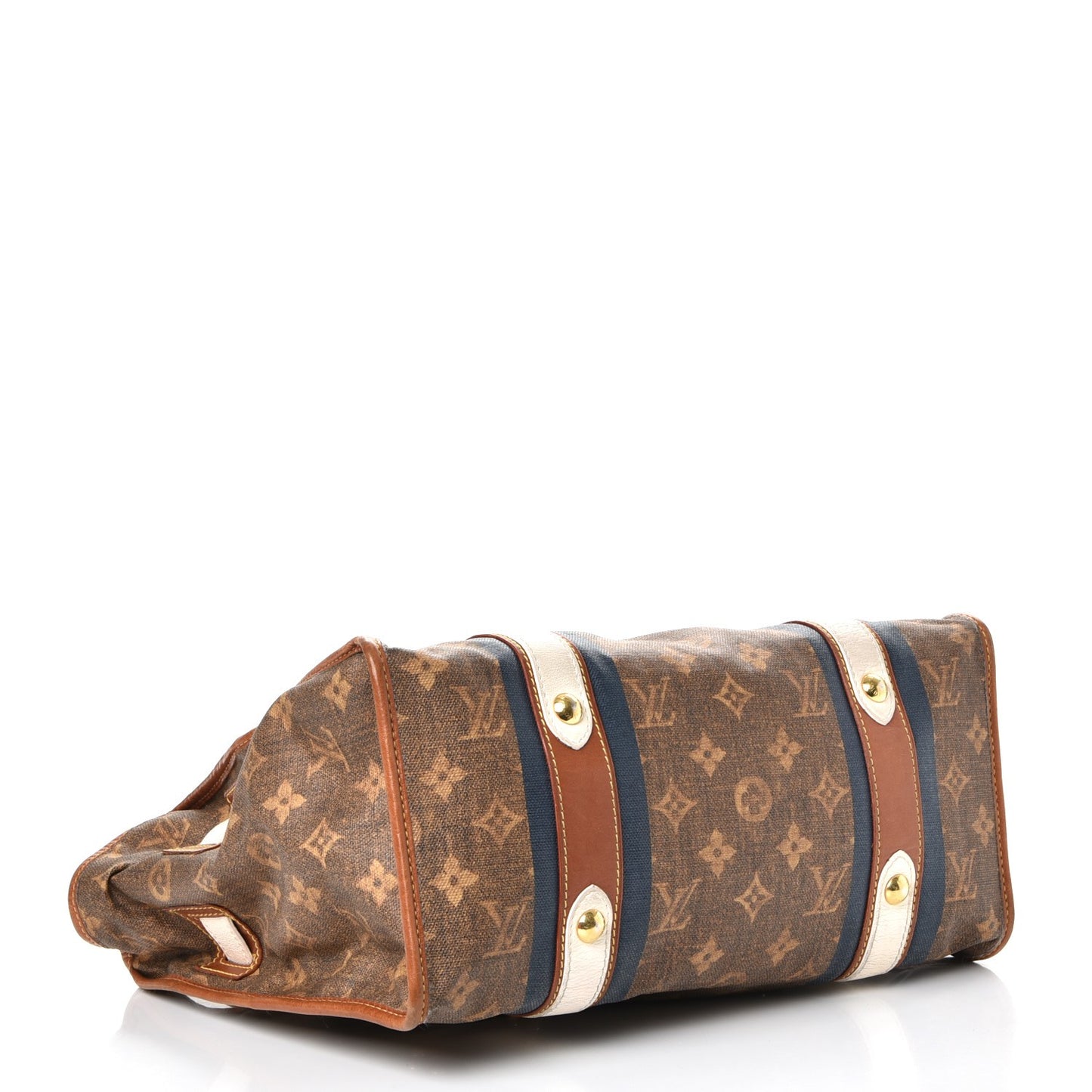 Monogram Rayures Tisse Sac GM Blue