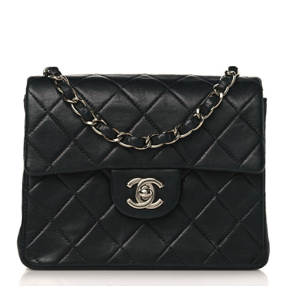Chanel Lambskin Quilted Mini Square Flap Bag Black 1 of 9