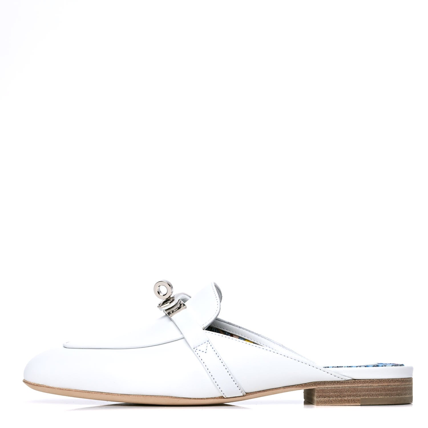 Hermes Calfskin Oz Mules 35.5 White 1 of 5