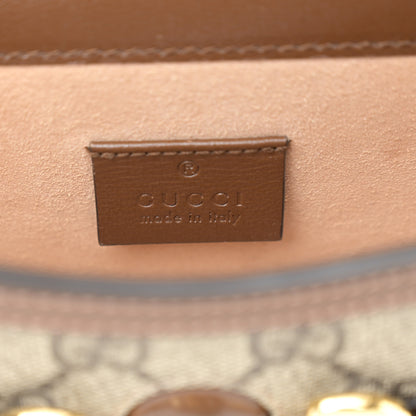 Gucci GG Supreme Monogram Mini Horsebit 1955 Shoulder Bag Beige Brown Sugar 6 of 10