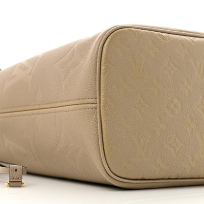 Louis Vuitton Empreinte Monogram Giant Neverfull MM Tourterelle 9 of 13