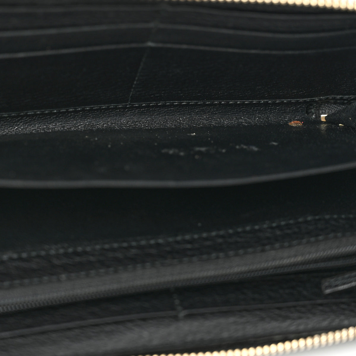 Gucci Pebbled Calfskin Soho Zip Around Wallet Black 5 of 8
