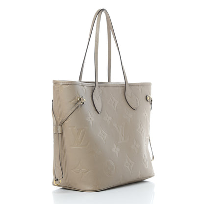 Louis Vuitton Empreinte Monogram Giant Neverfull MM Tourterelle 3 of 11