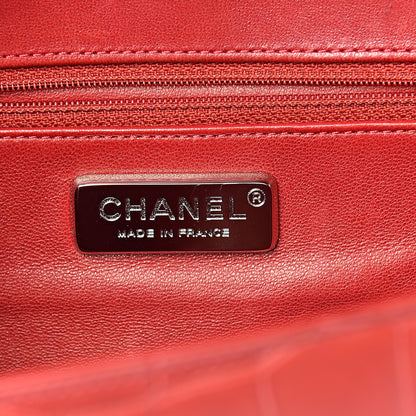 Chanel Matte Alligator Jumbo Single Flap Red 6 of 15