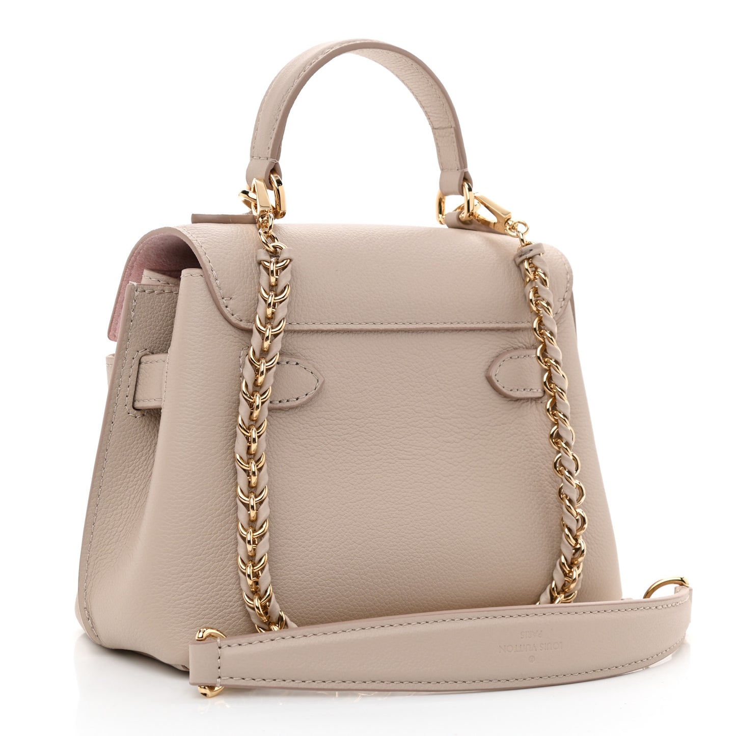 Soft Calfskin Mini Lockme Ever Greige